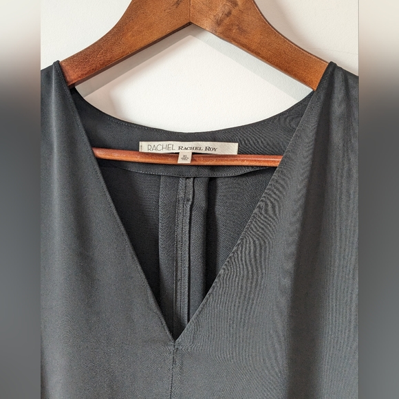 Rachel Rachel Roy Black Sleeveless Asymmetrical Dress - Picture 4 of 9